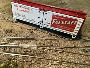 Athearn 40' wood reefer custom painted Falstaff Beer - Picture 1 of 5
