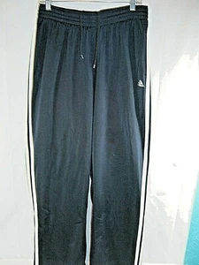 Men's Adidas Track, Athletic Sweat Pants Size Large Blue With White Logo (K2) - Picture 1 of 8