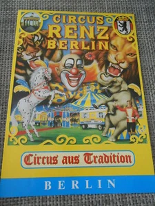 PROGRAMME CIRQUE/CIRCUS PROGRAM 2000 CIRCUS RENZ BERLIN - Picture 1 of 1