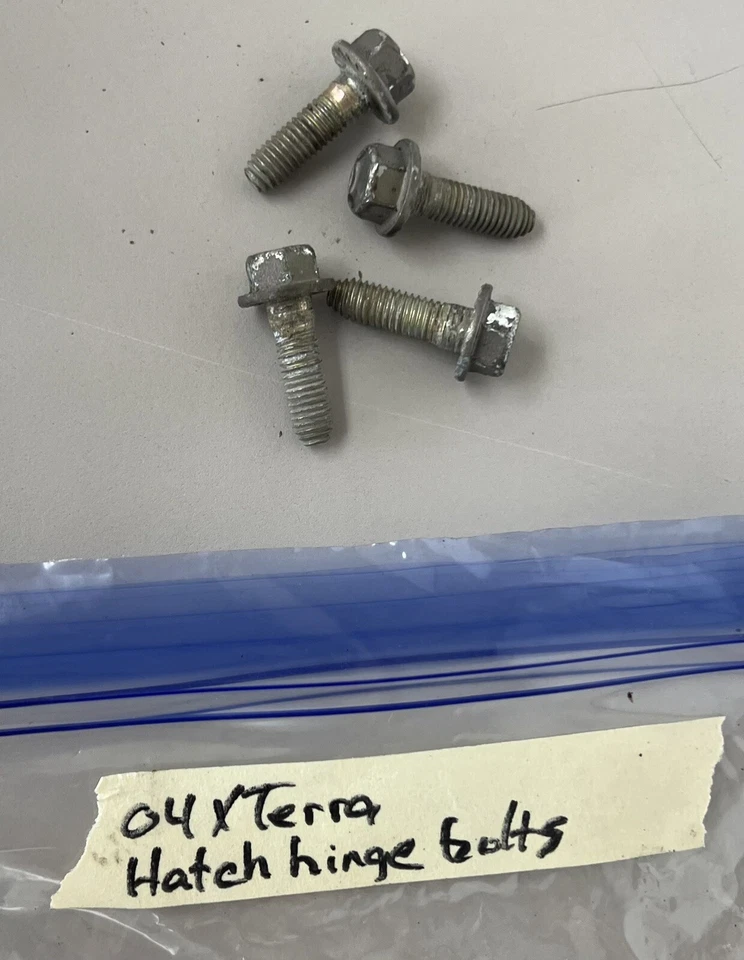 Nissan Xterra 2004 pernos de bisagra de escotilla trasera Foto 1 de 1