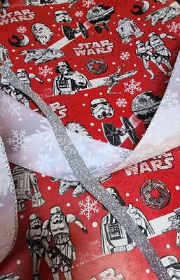 Star Wars Gift Wrap Set, Paper And Ribbon, see descrip. Wrapping Paper  - Image 1 of 2