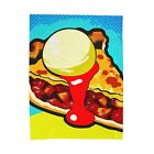 Aksamitny pluszowy koc Apple Pie Retro Pop Art Styl vintage Wystrój domu Jedzenie