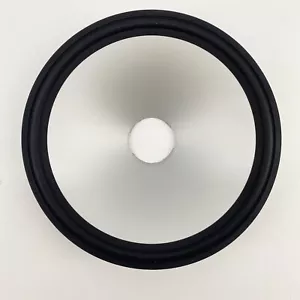 Ricambio cono altoparlante 5" in alluminio con surround in gomma nera per altoparlante Recone - Foto 1 di 7