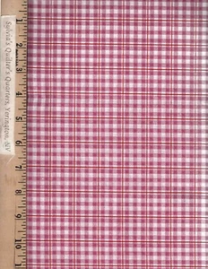 Checks in a Box 624 Rose 624097A   100% Cotton FABRIC priced by the Yard - Picture 1 of 1