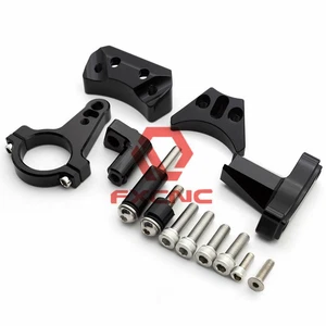 FXCNC Steering Damper Bracket Kit Mount Holder For Kawasaki NINJA400 2018-2020 - Picture 1 of 7