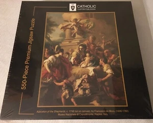 Catholic Custom Publishing 550 Piece Jigsaw Puzzle Adoration of the Shepherds - Picture 1 of 7