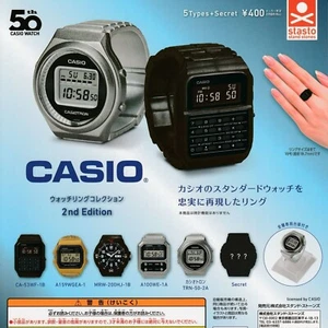 CASIO Watch Ring Collection 2nd Complete set of 6 Capsule Toy 18.7mm Gacha New - Picture 1 of 1