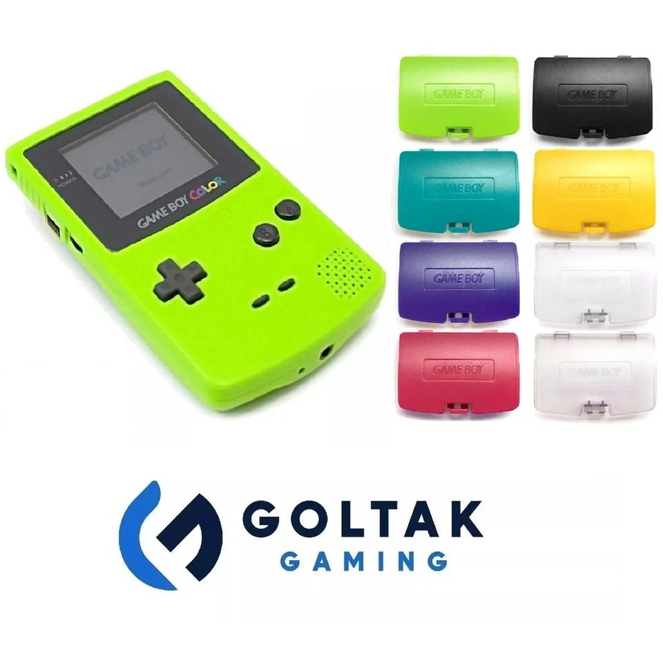 GOLTAK Nintendo Gameboy Colour Battery Cover GBC Color Game Boy Replacement Case