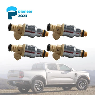 Juego de 4 inyectores de combustible para Ford Ranger Mazda B2500 1998-2001 2,5 L 4 orificios Foto 1 de 4