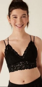 Neu mit Etikett! Victoria's Secret Bralette-BH Pink schwarz Spitze Größe M ~ NICHT MEHR LIEFERBAR - Bild 1 von 10