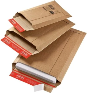 100 ColomPac CP 01008 Karton Versandtaschen braun 340x500mm Pappversandtaschen - Bild 1 von 7