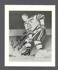 Fern Flaman signed Boston Bruins team issued photo