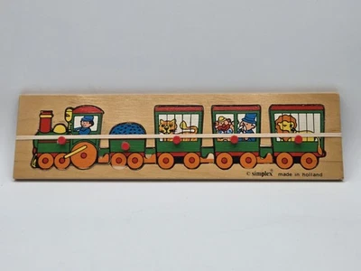 Simplex Wooden Puzzle Train With Animal Passengers - Image 1 of 4