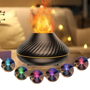 Carino Diffusore di Aromi Fiamma Fuoco, Olio Essenziale, Umidificatore Aria, LED Aromaterapia - Foto 1 di 12