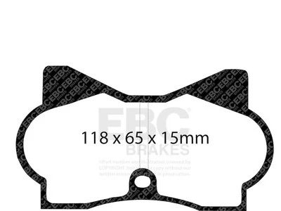 Juego de pastillas de freno delanteras para 72-82 DeTomaso Maserati Pantera Bora Merak NP91X1 Foto 1 de 4