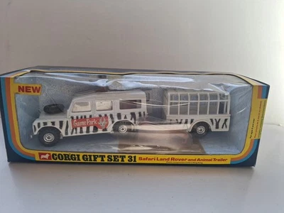 Vintage Corgi Gift Set 31 - Safari Land Rover with Figures.   pb10 - Image 1 of 4