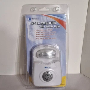 NEW Krown Telephone Ringer Amplifier With Strobe Light Sealed - Zdjęcie 1 z 4