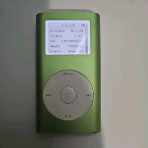 Apple iPod Mini Model A1051 M9806LL 4GB 1.4.1 Green- Tested 861 Loaded Songs - Picture 1 of 7