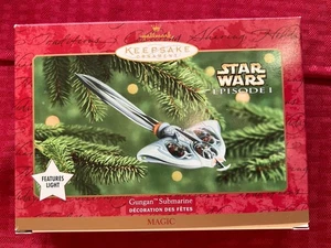 HALLMARK 2000 STAR WARS GUNGAN SUBMARINO ADORNO ILUMINADO - Imagen 1 de 4