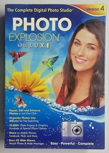 Novatel Photo Explosion 4.0 Deluxe (Complete in Box) - Windows 7|Vista|XP - Photo 1/4