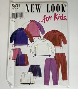 New Look Sewing Pattern Kids 6801 Shirts Pants Skirts Uncut FF Size A 2-7 - Picture 1 of 3