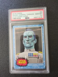 2019 Topps Star Wars Living Set #9 Grand Admiral Thrawn PSA 10 Gem Mint SP Card - Picture 1 of 1