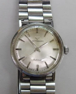 OROLOGIO MECCANICO AUTOMATICO UOMO WITTNAUER ~ ANNI 60 ~ Acciaio inox ~ Ottimo - Foto 1 di 6