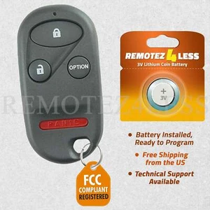 Keyless Entry Remote for 1996 1997 1998 1999 2000 2001 Honda Prelude Car Key Fob - Picture 1 of 6