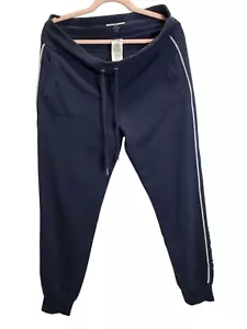 Tommy Hilfiger Joggers Pant Women/ Mens Size Large Blue Cotton Cord Weightligth - Picture 1 of 9