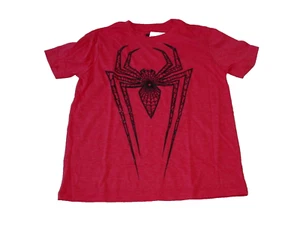Spider-Man Marvel Raised Rubber Print Youth T Shirt Spiderman Red Size M - Picture 1 of 4