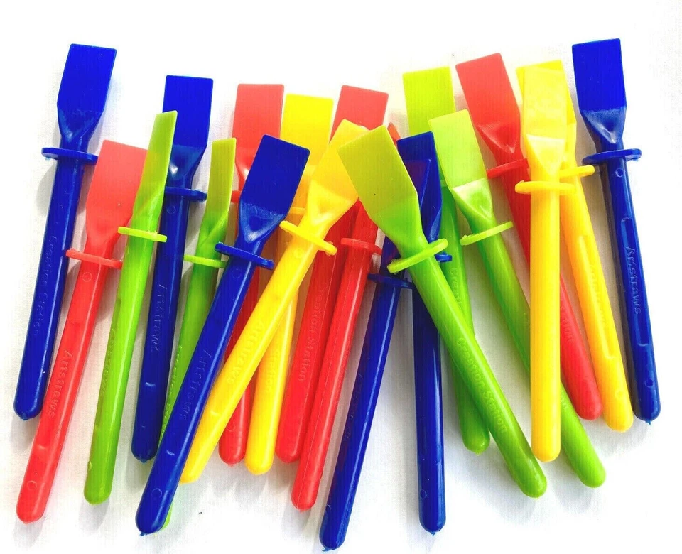 10 x Glue Spreaders - Plastic Kids PVA Paste Adhesive Spatula - Craft Accessory - Image 1 of 1