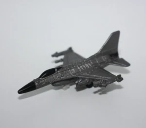 Micro Machines Military F-16 Fighter Jet Aircraft Galoob 1992 Silver RARE - Picture 1 of 6