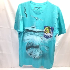 Camiseta suave yate de pesca de peces de aguas profundas Mahi océano talla L - Imagen 1 de 12