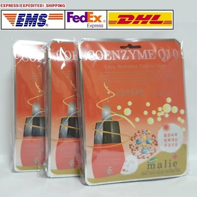 30pcs Malie COENZYME Q10 Face Mask Packs Sheet 25g Nourish Moisture EXPRESS SHIP - Image 1 of 4