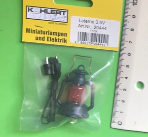 Krippenzubehör Krippen-/Stalllaterne mit Henkel - 3,5 V - rote Beleuchtung - Bild 1 von 1