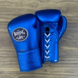No boxing no life gloves lace up type pro sparring traning gloves 8oz-16oz - Picture 1 of 2