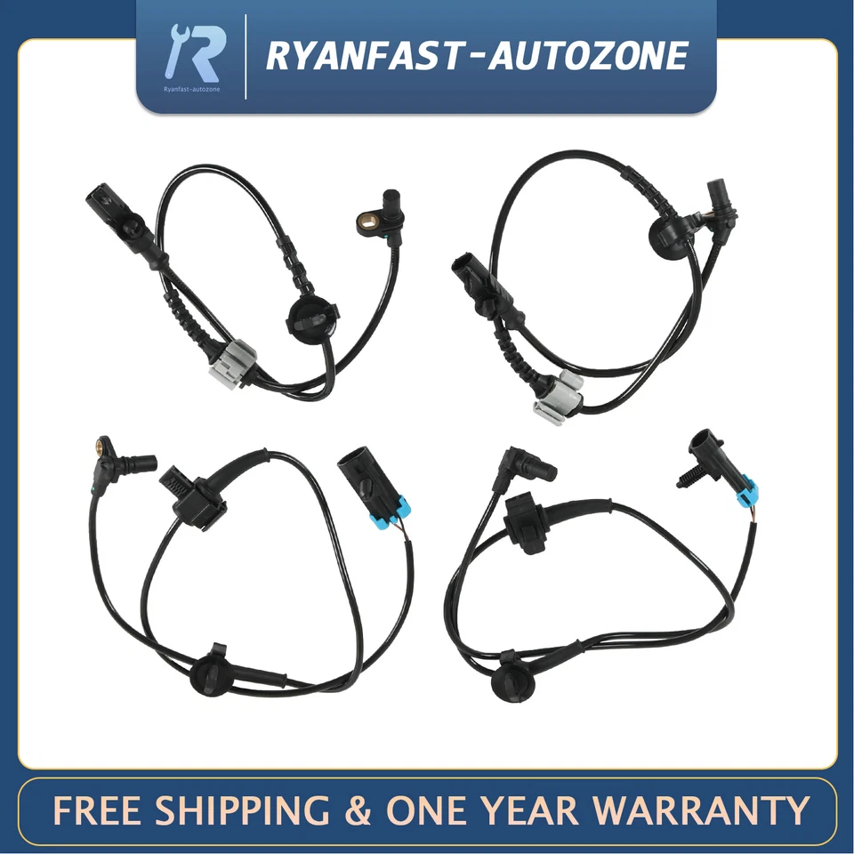 Sensor de velocidad de rueda ABS delantero + trasero de 4 piezas para Chevy Tahoe Avalanche GMC Yukon 07-14 Foto 1 de 4