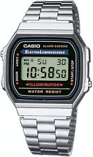 Casio Men's Quartz Illuminator Alarm Chronograph 36mm Watch A168W-1
