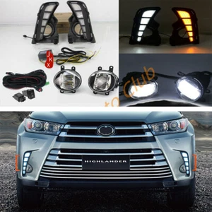 Juego de cables antiniebla LED DRL de luz diurna OEM LED para Toyota Highlander 2017-2019 - Imagen 1 de 14