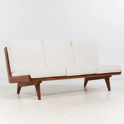 Carl Gustaf Hiort af Ornäs for Puunveisto Oy Finnish Studio Mid Century Sofa - Image 1 of 4