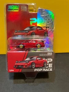 1/64 ENIGMA POP RACE 001 MAZDA RX7 WIDEBODY RED CHASE CAR - Picture 1 of 2