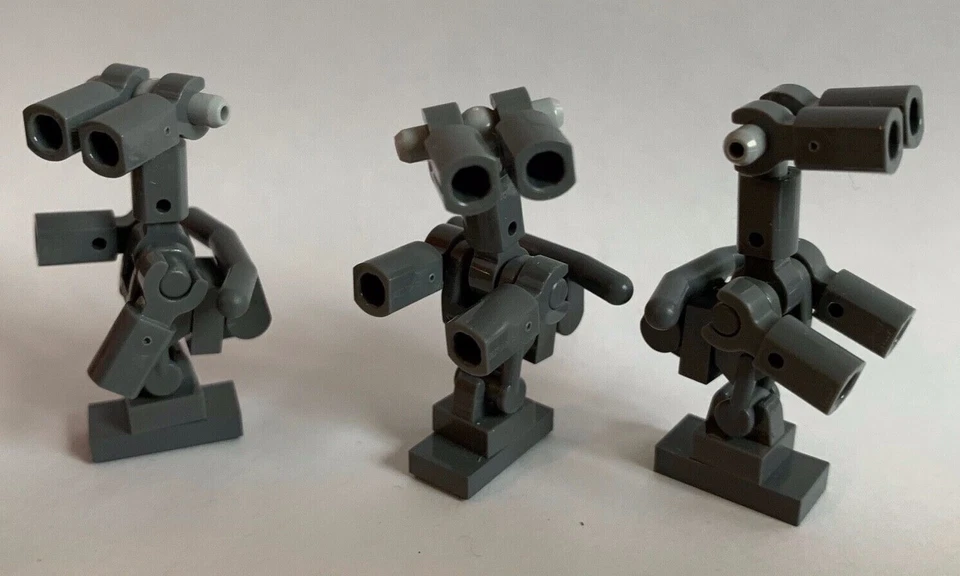 3 X Lego star wars / marvel/ Batman DARK GREY ROBOT / droid - my design - Image 1 of 1