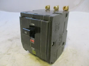 SQUARE D QOB350 BOLT-IN 3-P 50A 240V CIRCUIT BREAKER 'SAMEDAY SHIP' - Picture 1 of 5