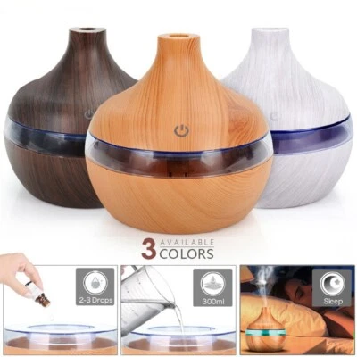 300ML Air Humidifier USB Mini Vaporizer with 7 Color Changing Night Light Modes - Image 1 of 4