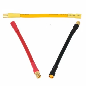 6mm Female Banana to 6.5mm Male Bullet Motor Control ESC 10awg 4" Extension Wire - Picture 1 of 2