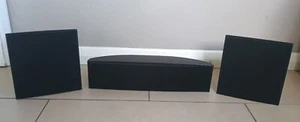 Black Grundig 19-PB-06 19-PBG-01 Wired Surround Sound Speakers Front L/R/Centre - Picture 1 of 2