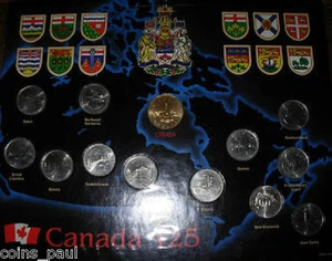 Kanada 1992 Quarter + Loonie UNC Set im Kartonbeutel - Bild 1 von 2