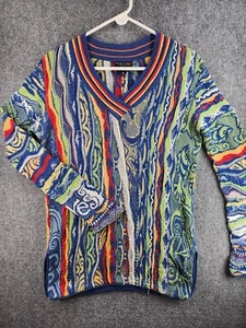 COOGI Australia Long Pullover / Kleid V-Ausschnitt "WATER" bunt kleine abstrakte Kunst - Bild 1 von 22