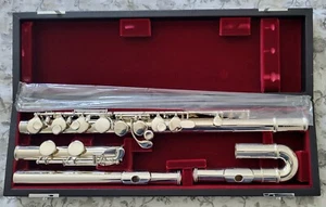 Jupiter JAF1100XE Alto Flute -2SOLID SILVER Headjoints-Beautiful Condition - Picture 1 of 10