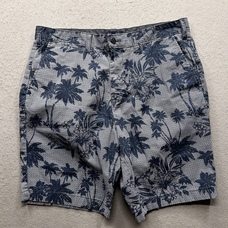 Nautica Flex Men's Shorts Size 36 Blue Palm Tree Slim Fit - Image 1 of 4